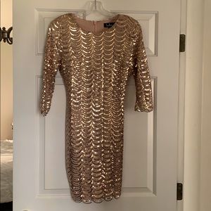 Gold Sequin Mini Dress for any occasion!